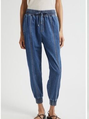 CINQ A SEPT paige pant denim jogger jeans large